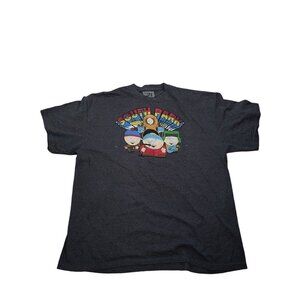 South Park T-Shirt XX Large 50% Cotton 50% Polyester Heather Gray